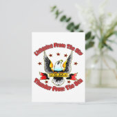 USMC Blitze aus dem Himmel Donner aus dem Meer Postkarte (Stehend Vorderseite)