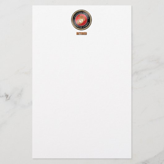 Usmc-Briefpapier Briefpapier (Vorderseite)
