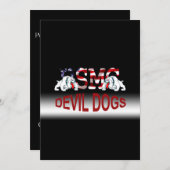 USMC Chesty - Teufels Hunde - Individuelle Karte! Save The Date (Vorne/Hinten)