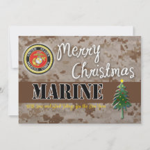 USMC Christmas Card Camouflage