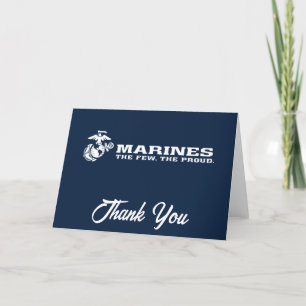 USMC Das Wenige Das stolze Logo - Weiß Dankeskarte