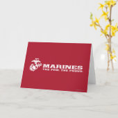 USMC Das Wenige Das stolze Logo - Weiß Karte (Gelbe Blume)