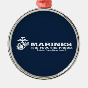 USMC Das Wenige Das stolze Logo - Weiß Ornament Aus Metall