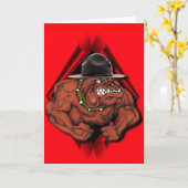 USMC Devil Dog Karte (Gelbe Blume)