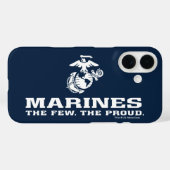 USMC Die wenigen, die das Logo Stack - Weiß Case-Mate iPhone Hülle (Rückseite (Horizontal))