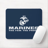 USMC Die wenigen, die das Logo Stack - Weiß Mousepad (Mit Mouse)