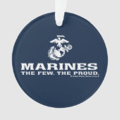 USMC Die wenigen, die das Logo Stack - Weiß Ornament (Vorderseite)