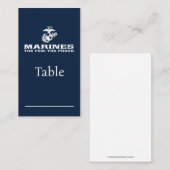 USMC Die wenigen, die das Logo Stack - Weiß Platzkarte (Vorne/Hinten)