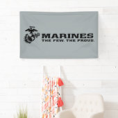 USMC "Die wenigen, die stolz" gestapelte schwarze  Banner (Insitu)