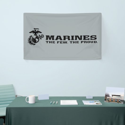 USMC "Die wenigen, die stolz" gestapelte schwarze Banner (Messeveranstaltung)