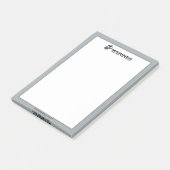 USMC "Die wenigen, die stolz" gestapelte schwarze  Post-it Klebezettel (angewinkelt)