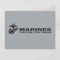 USMC "Die wenigen, die stolz" gestapelte schwarze