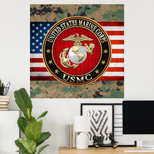 USMC EGA [Special Edition] [3D] Poster (Heimbüro)
