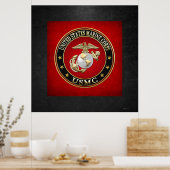 USMC EGA [Special Edition] [3D] Poster (Küche)