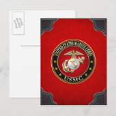 USMC EGA [Special Edition] [3D] Postkarte (Vorne/Hinten)