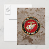 USMC EGA [Special Edition] [3D] Postkarte (Vorne/Hinten)