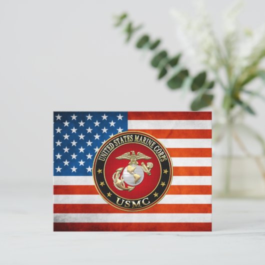 USMC EGA [Special Edition] [3D] Postkarte (Stehend Vorderseite)