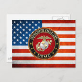 USMC EGA [Special Edition] [3D] Postkarte (Vorne/Hinten)
