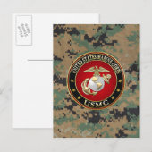 USMC EGA [Special Edition] [3D] Postkarte (Vorne/Hinten)