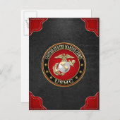 USMC EGA [Special Edition] [3D] Postkarte (Vorne/Hinten)