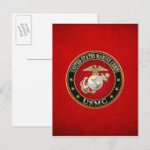 USMC EGA [Special Edition] [3D] Postkarte (Vorne/Hinten)