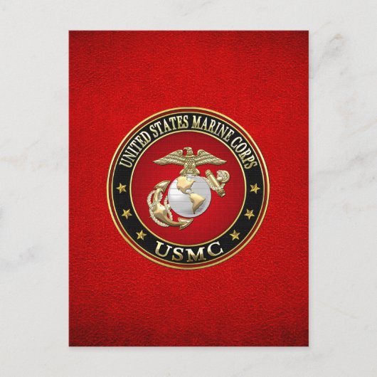 USMC EGA [Special Edition] [3D] Postkarte (Vorderseite)