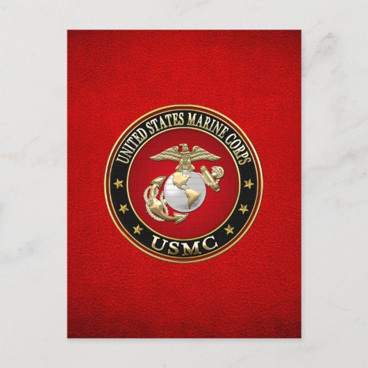 USMC EGA [Special Edition] [3D] Postkarte (Vorderseite)