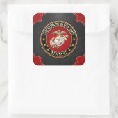 USMC EGA [Special Edition] [3D] Quadratischer Aufkleber (Tasche)
