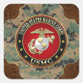 USMC EGA [Special Edition] [3D] Quadratischer Aufkleber