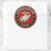 USMC EGA [Special Edition] [3D] Runder Aufkleber (Tasche)