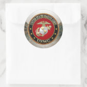 USMC EGA [Special Edition] [3D] Runder Aufkleber (Tasche)