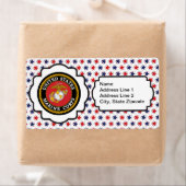 USMC Emblem mit roten, weißen und blauen Sternen (Insitu)