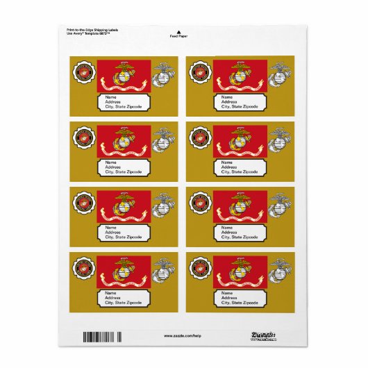 USMC Emblem, Siegel und Flag (Vorne)