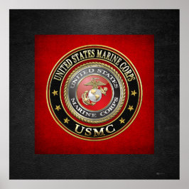 USMC-Emblem [Special Edition] [3D] Poster