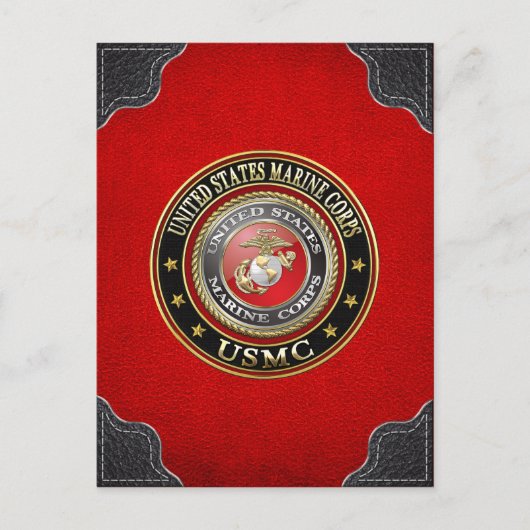 USMC-Emblem [Special Edition] [3D] Postkarte (Vorderseite)