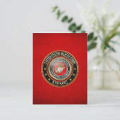USMC-Emblem [Special Edition] [3D] Postkarte (Stehend Vorderseite)