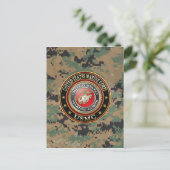 USMC-Emblem [Special Edition] [3D] Postkarte (Stehend Vorderseite)