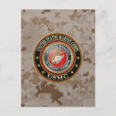 USMC-Emblem [Special Edition] [3D] Postkarte (Vorderseite)