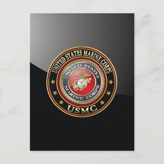 USMC-Emblem [Special Edition] [3D] Postkarte (Vorderseite)