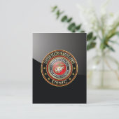 USMC-Emblem [Special Edition] [3D] Postkarte (Stehend Vorderseite)