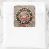 USMC-Emblem [Special Edition] [3D] Quadratischer Aufkleber (Tasche)