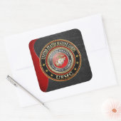 USMC-Emblem [Special Edition] [3D] Quadratischer Aufkleber (Umschlag)