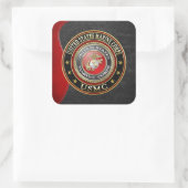 USMC-Emblem [Special Edition] [3D] Quadratischer Aufkleber (Tasche)