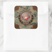 USMC-Emblem [Special Edition] [3D] Quadratischer Aufkleber (Tasche)