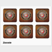 USMC-Emblem [Special Edition] [3D] Quadratischer Aufkleber (Blatt)