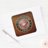 USMC-Emblem [Special Edition] [3D] Quadratischer Aufkleber (Umschlag)