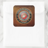 USMC-Emblem [Special Edition] [3D] Quadratischer Aufkleber (Tasche)