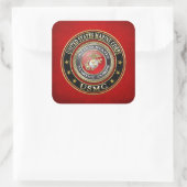 USMC-Emblem [Special Edition] [3D] Quadratischer Aufkleber (Tasche)