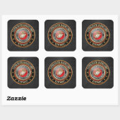 USMC-Emblem [Special Edition] [3D] Quadratischer Aufkleber (Blatt)