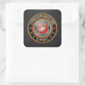 USMC-Emblem [Special Edition] [3D] Quadratischer Aufkleber (Tasche)